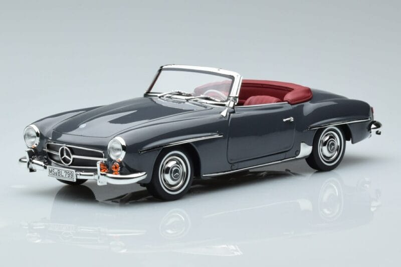 Mercedes 190 SL W121 Roadster Pelēks Norev 1:18