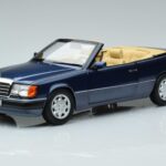 Mercedes 300 CE-24 A124 Kabriolets Nautical Blue Limitēts Izdevums Norev 1:18