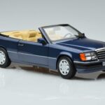 Mercedes 300 CE-24 A124 Kabriolets Nautical Blue Limitēts Izdevums Norev 1:18