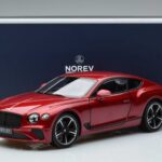 Bentley Bentley Continental GT Konfekšu Sarkans Norev 1:18 1:18 Metāls