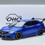 Honda Honda Civic FK8 Type R Hečbeks Mugen Zils Otto 1:18 1:18 Sveķi