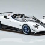 Pagani Pagani Zonda HP Barchetta Oglekļa Šķiedra Balts LCD 1:18 1:18 Metāls