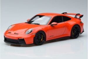 Porsche 911 992 GT3 Coupe Oranžs Norev 1:18
