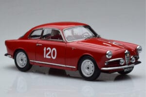 Alfa Romeo Giulietta SV #120 Mille Miglia 1956 Kyosho 1:18 08957A Metāls — attēls 5 no 9