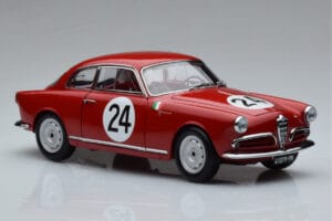 Alfa Romeo Giulietta SV #24 Targa Florio 1958 Kyosho 1:18 08957B Metāls — attēls 5 no 9