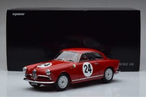 Alfa Romeo Giulietta SV #24 Targa Florio 1958 Kyosho 1:18 08957B Metāls — attēls 9 no 9