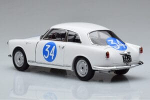 Alfa Romeo Giulietta SV #34 Targa Florio 1960 Kyosho 1:18 08957C Metāls — attēls 6 no 9