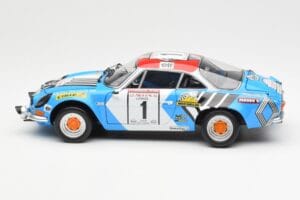 Alpine A110 1600S #1 Nicolas / Vial Winner Tour de Corse 1973 Kyosho 1:18 08485A Metāls — attēls 4 no 8