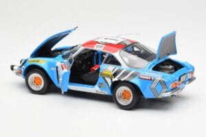 Alpine A110 1600S #1 Nicolas / Vial Winner Tour de Corse 1973 Kyosho 1:18 08485A Metāls — attēls 5 no 8