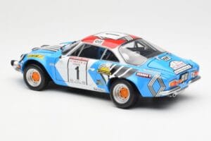 Alpine A110 1600S #1 Nicolas / Vial Winner Tour de Corse 1973 Kyosho 1:18 08485A Metāls — attēls 7 no 8