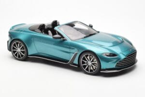 Aston Martin V12 Vantage Roadster Tayos Tirkīzs Zaļš GT Spirit 1:18 GT445 Sveķi — attēls 4 no 6