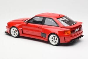 Audi 80 B4 Coupe Prior Design RS2 Sarkans Otto 1:18 OT1068 Sveķi — attēls 5 no 6