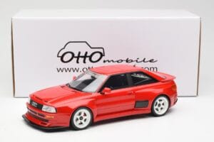 Audi 80 B4 Coupe Prior Design RS2 Sarkans Otto 1:18 OT1068 Sveķi — attēls 6 no 6