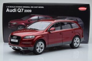 Audi Q7 4L Granātsarkans Kyosho 1:18 09222R Metāls — attēls 8 no 8