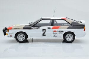 Audi Quattro Audi Sport #1 H. Mikkola / A. Hertz Winners International Swedish Rally 1981 Minichamps 1:18 155811102 Metāls — attēls 3 no 6