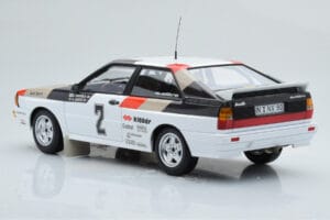 Audi Quattro Audi Sport #1 H. Mikkola / A. Hertz Winners International Swedish Rally 1981 Minichamps 1:18 155811102 Metāls — attēls 5 no 6