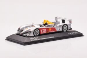 Audi R10 TDI LMP1 #7 R. Capello / T. Kristensen / A. McNish 24 Hours of Le Mans 2006 Minichamps 1:43 400061607 Metāls — attēls 2 no 4