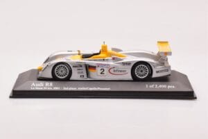 Audi R8 Infineon #2 L. Aiello / R. Capello / Pescatori 2nd Place 24 Hours of Le Mans 2001 Minichamps 1:43