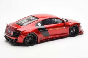 Audi R8 4S Liberty Walk Candy Sarkans GT Spirit 1:18 GT892 Sveķi — attēls 2 no 6