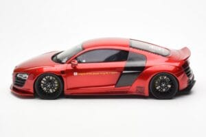 Audi R8 4S Liberty Walk Candy Sarkans GT Spirit 1:18 GT892 Sveķi — attēls 3 no 6