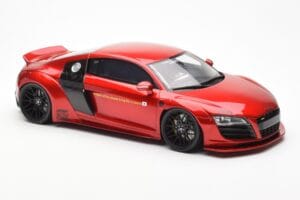Audi R8 4S Liberty Walk Candy Sarkans GT Spirit 1:18 GT892 Sveķi — attēls 4 no 6