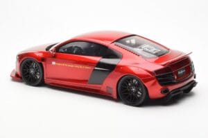 Audi R8 4S Liberty Walk Candy Sarkans GT Spirit 1:18 GT892 Sveķi — attēls 5 no 6