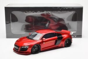 Audi R8 4S Liberty Walk Candy Sarkans GT Spirit 1:18 GT892 Sveķi — attēls 6 no 6