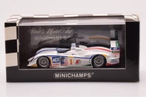 Audi R8 #1 J.J. Lehto / M. Werner GP of Atlanta Winners 2005 Minichamps 1:43 400051391 Metāls — attēls 4 no 4
