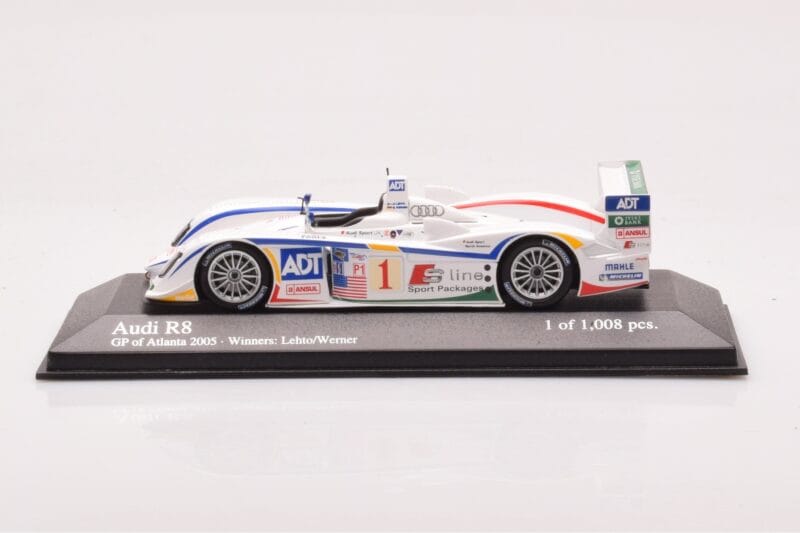 Audi R8 #1 J.J. Lehto / M. Werner GP of Atlanta Winners 2005 Minichamps 1:43