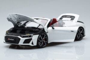 Audi R8 Spyder Performance Balts Kengfai 1:18 VAKF-0351 Metāls — attēls 2 no 11