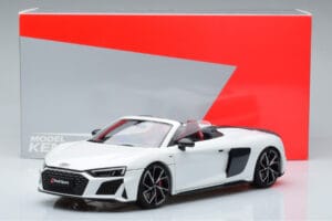 Audi R8 Spyder Performance Balts Kengfai 1:18 VAKF-0351 Metāls — attēls 11 no 11