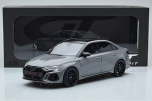 Audi RS3 8Y Sedan Performance Edition Pelēks GT Spirit 1:18 GT885 Sveķi — attēls 6 no 6