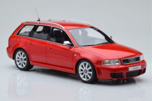 Audi RS4 B5 Avant Sarkans Otto 1:18 OT1026B Sveķi — attēls 4 no 6