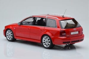 Audi RS4 B5 Avant Sarkans Otto 1:18 OT1026B Sveķi — attēls 5 no 6