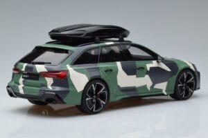 Audi RS6 C8 Avant Kamuflāža With Roof Top Asia Edition GT Spirit 1:18 CLDC014 Sveķi — attēls 2 no 6