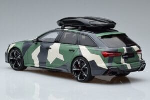 Audi RS6 C8 Avant Kamuflāža With Roof Top Asia Edition GT Spirit 1:18 CLDC014 Sveķi — attēls 5 no 6