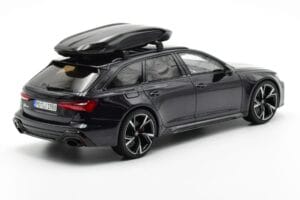 Audi RS6 C8 Avant Mythos Melns Ar Oglekļa Jumtu Asia Edition GT Spirit 1:18 CLDC007 Sveķi — attēls 2 no 6