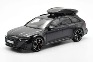 Audi RS6 C8 Avant Mythos Melns Ar Oglekļa Jumtu Asia Edition GT Spirit 1:18 CLDC007 Sveķi
