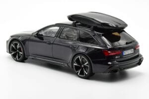 Audi RS6 C8 Avant Mythos Melns Ar Oglekļa Jumtu Asia Edition GT Spirit 1:18 CLDC007 Sveķi — attēls 5 no 6