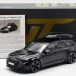 Audi RS6 C8 Avant Mythos Melns Ar Oglekļa Jumtu Asia Edition GT Spirit 1:18 CLDC007 Sveķi - image 6 of 6