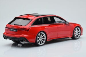 Audi RS6 MTM C8 Avant Tango Sarkans GT Spirit 1:18 GT432 Sveķi — attēls 2 no 6