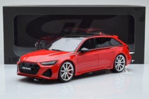 Audi RS6 MTM C8 Avant Tango Sarkans GT Spirit 1:18 GT432 Sveķi — attēls 6 no 6