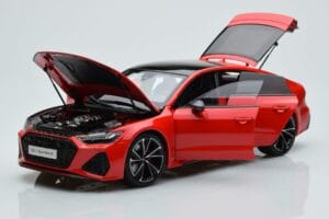 Audi RS7 C8 Sportback Sarkans Kengfai 1:18 VAKF-0332 Sveķi — attēls 2 no 7
