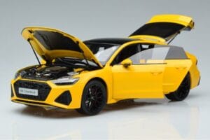 Audi RS7 C8 Sportback Dzeltens Vossen Rims Ierobežots Izdevums Kengfai 1:18 VAKF-0335 Metāls — attēls 2 no 8