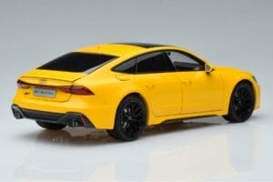 Audi RS7 C8 Sportback Dzeltens Vossen Rims Ierobežots Izdevums Kengfai 1:18 VAKF-0335 Metāls — attēls 3 no 8