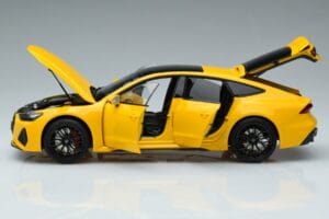 Audi RS7 C8 Sportback Dzeltens Vossen Rims Ierobežots Izdevums Kengfai 1:18 VAKF-0335 Metāls — attēls 4 no 8