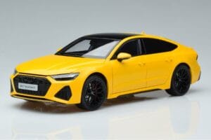 Audi RS7 C8 Sportback Dzeltens Vossen Rims Ierobežots Izdevums Kengfai 1:18 VAKF 0335 Metāls