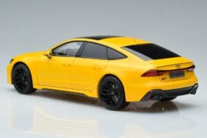 Audi RS7 C8 Sportback Dzeltens Vossen Rims Ierobežots Izdevums Kengfai 1:18 VAKF-0335 Metāls — attēls 7 no 8