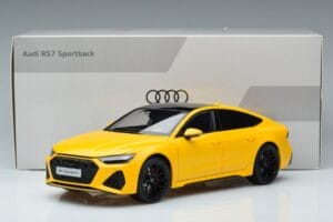 Audi RS7 C8 Sportback Dzeltens Vossen Rims Ierobežots Izdevums Kengfai 1:18 VAKF-0335 Metāls — attēls 8 no 8