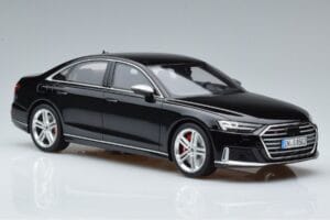 Audi S8 D5 Mythos Melns Asia Edition GT Spirit 1:18 CLDC019 Sveķi — attēls 4 no 6